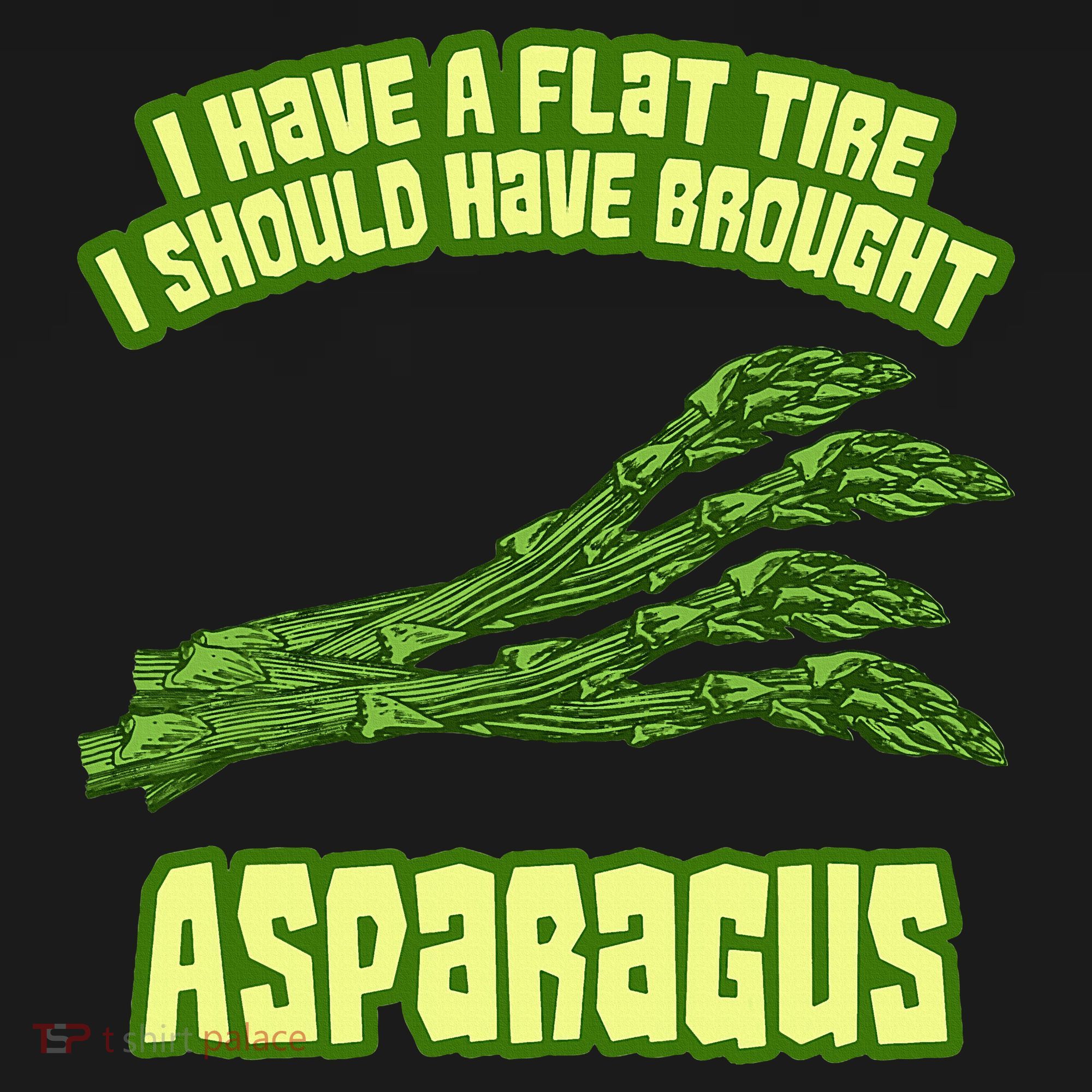 Flat Tire Asparagus Vegan Vegetarian Vegetables Funny Women's Tank Top