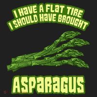 Flat Tire Asparagus Vegan Vegetarian Vegetables Funny Hat thumb 2