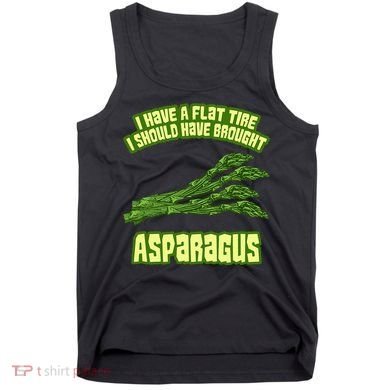 Flat Tire Asparagus Vegan Vegetarian Vegetables Funny Tank Top
