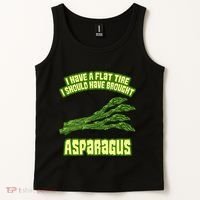 Flat Tire Asparagus Vegan Vegetarian Vegetables Funny Tank Top thumb 2