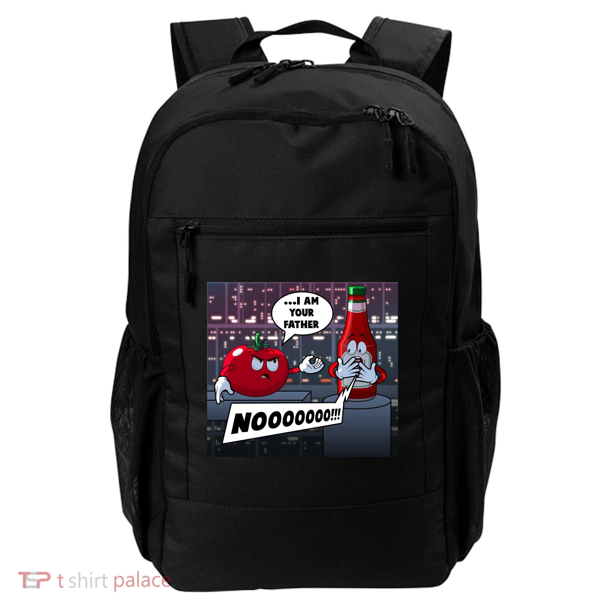 Funny Tomato And Ketchup I Am Your Father Backpack