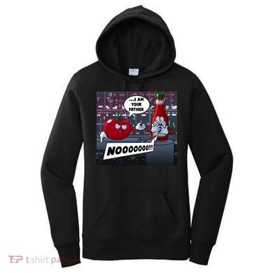 Funny Tomato And Ketchup I Am Your Father Women's Hoodie