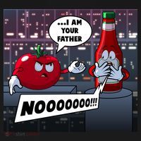 Funny Tomato And Ketchup I Am Your Father Women's Hoodie thumb 2