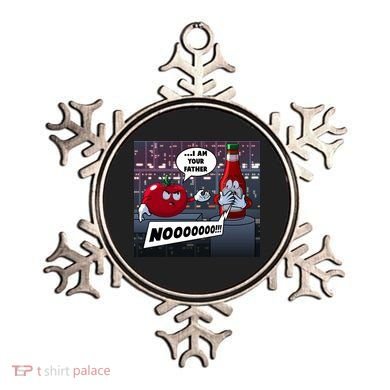 Funny Tomato And Ketchup I Am Your Father Ornament