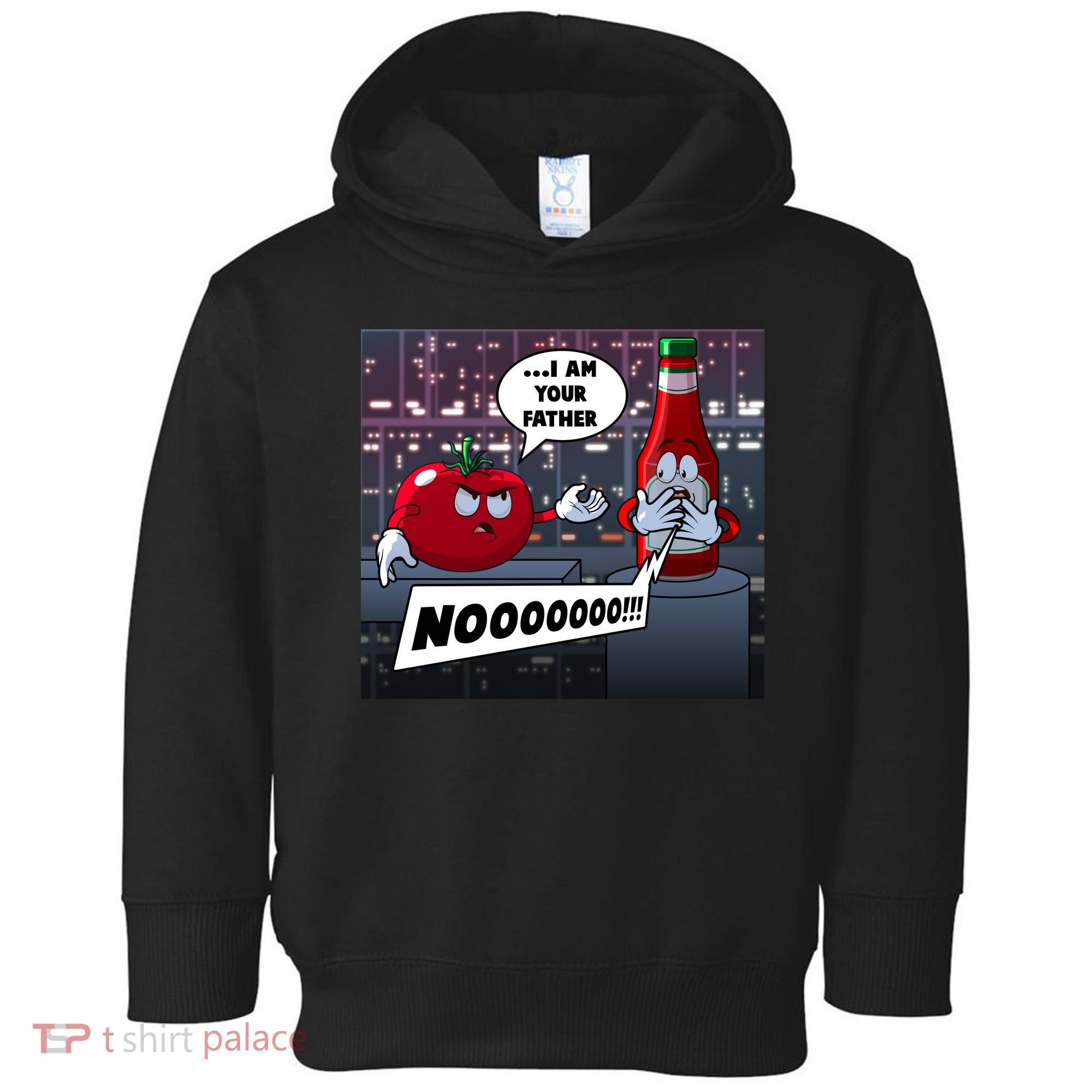 Funny Tomato And Ketchup I Am Your Father Toddler Hoodie
