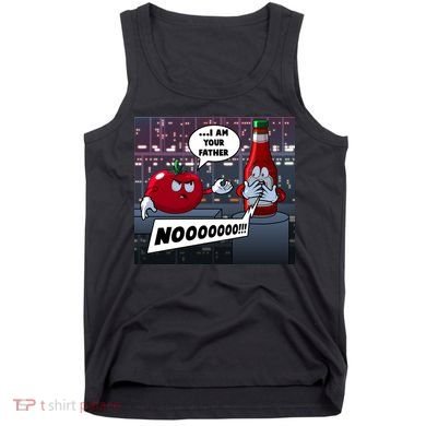 Funny Tomato And Ketchup I Am Your Father Tank Top