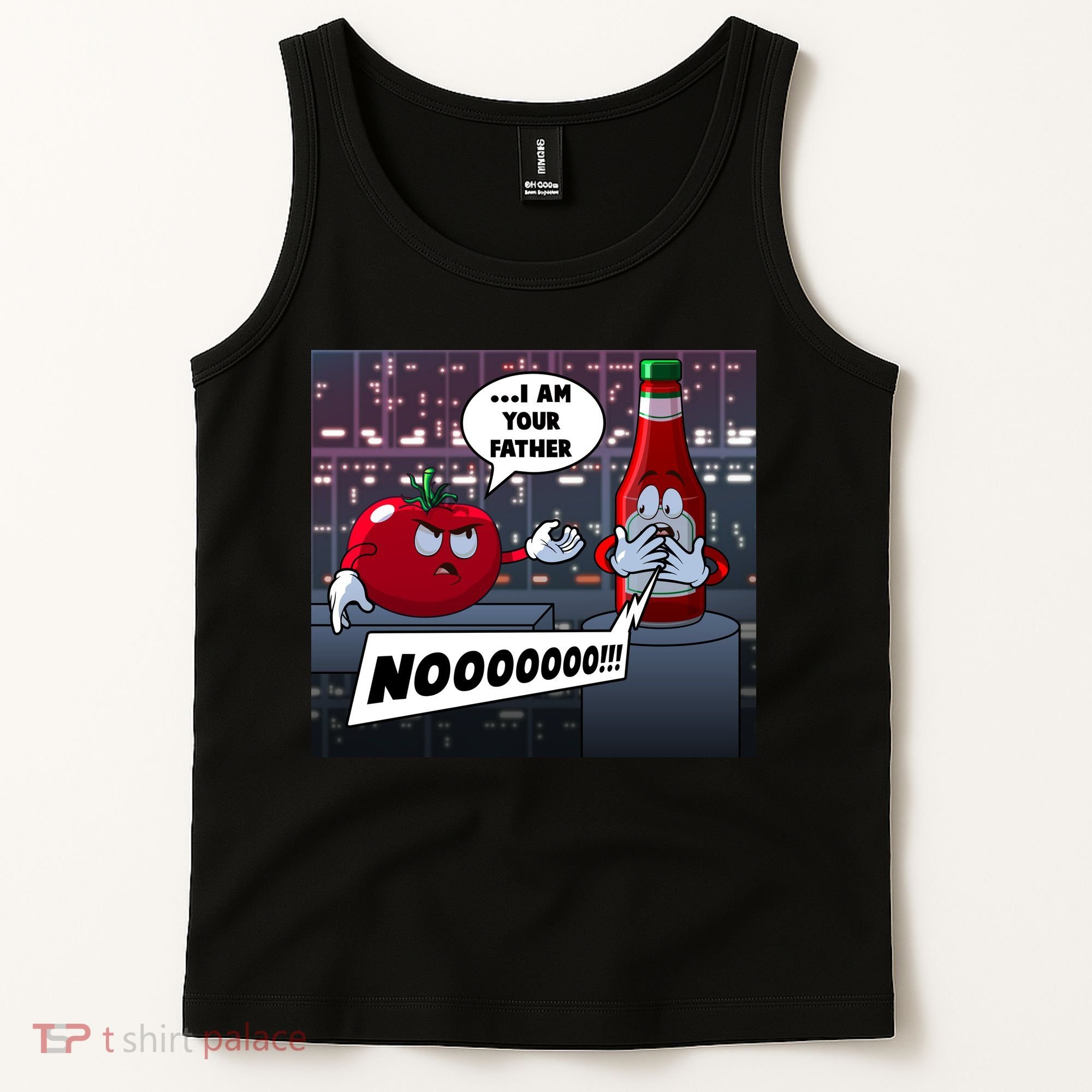 Funny Tomato And Ketchup I Am Your Father Tank Top
