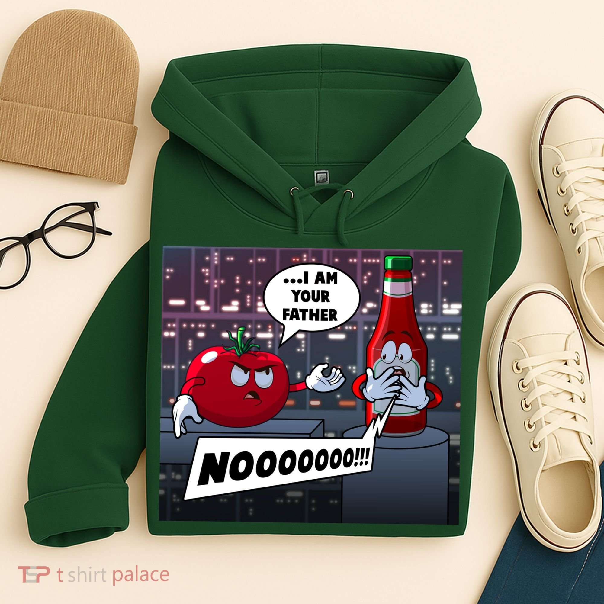 Funny Tomato And Ketchup I Am Your Father Hoodie