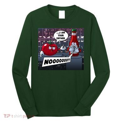 Funny Tomato And Ketchup I Am Your Father Long Sleeve Shirt