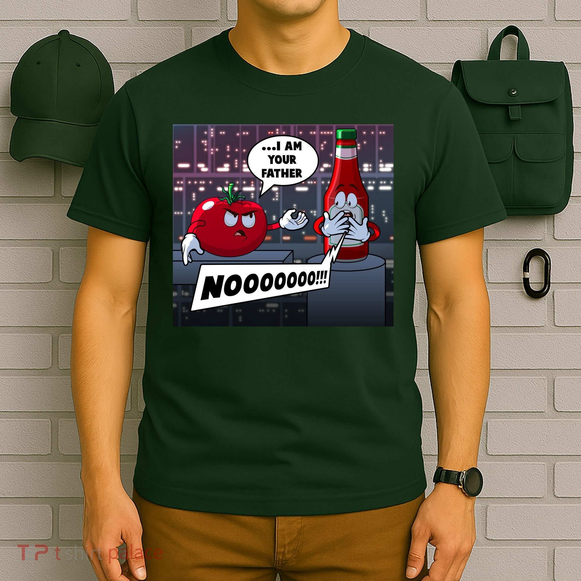 Funny Tomato And Ketchup I Am Your Father T-Shirt