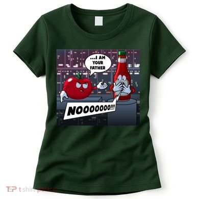 Funny Tomato And Ketchup I Am Your Father Women's T-Shirt