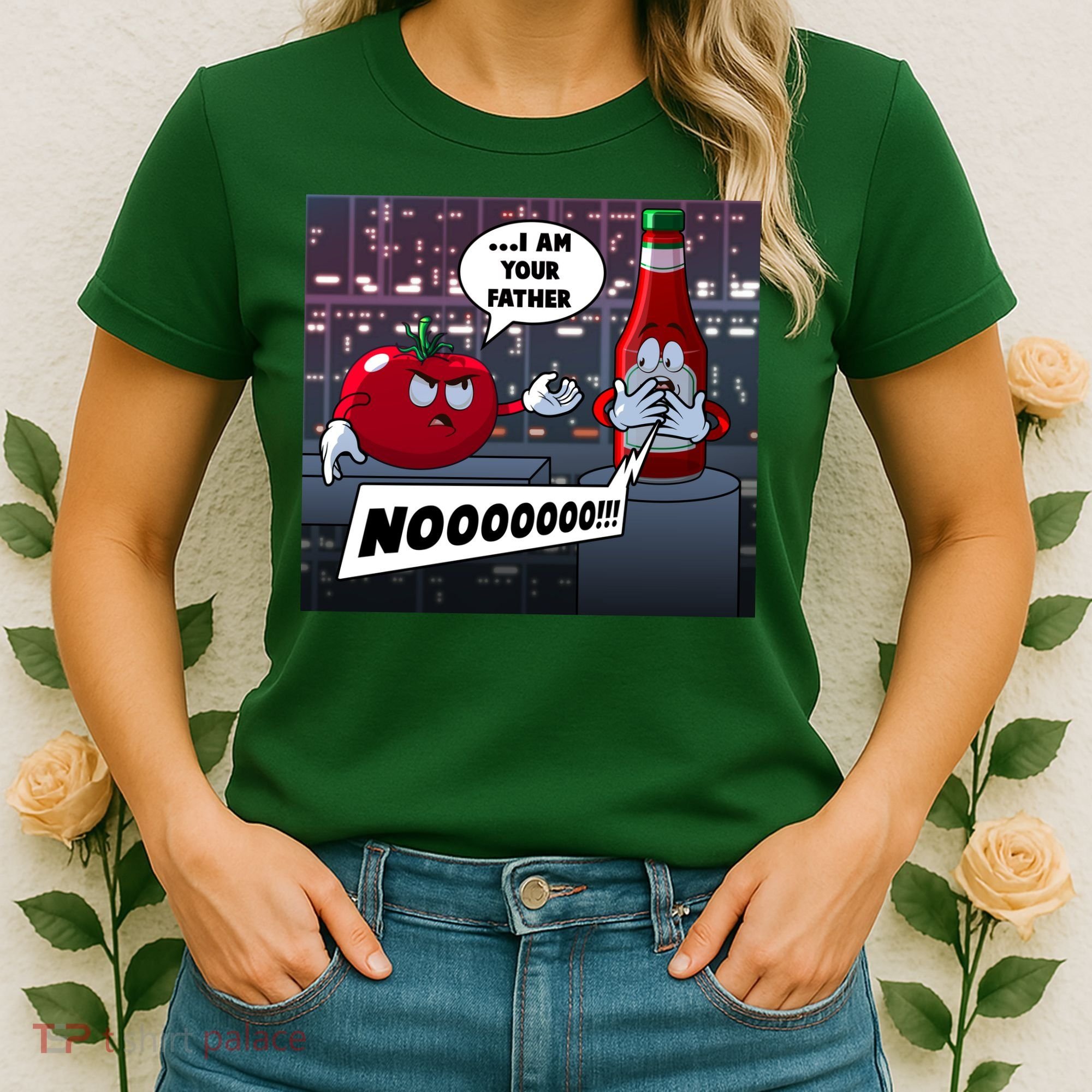 Funny Tomato And Ketchup I Am Your Father Women's T-Shirt