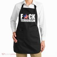 Fuck Terrorists! American Flag Star Apron thumb 2