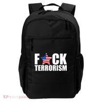 Fuck Terrorists! American Flag Star Backpack thumb 0