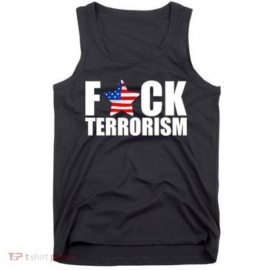 Fuck Terrorists! American Flag Star Tank Top