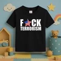 Fuck Terrorists! American Flag Star Toddler T-Shirt thumb 3
