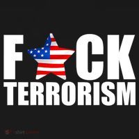 Fuck Terrorists! American Flag Star Kids Sweatshirt thumb 2