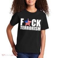 Fuck Terrorists! American Flag Star Kids T-Shirt thumb 2