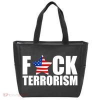 Fuck Terrorists! American Flag Star Tote Bag thumb 0