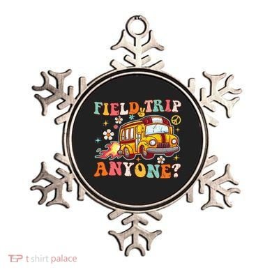 Field Trip Anyone Groovy School Bus Driver Yellow Bus Ornament