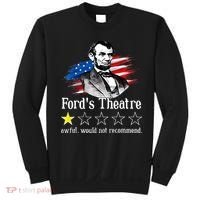 Ford's Theatre Awful Would Not Recommend Review Sweatshirt thumb 0