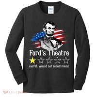 Ford's Theatre Awful Would Not Recommend Review Kids Long Sleeve Shirt thumb 0