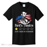 Ford's Theatre Awful Would Not Recommend Review Kids T-Shirt thumb 0