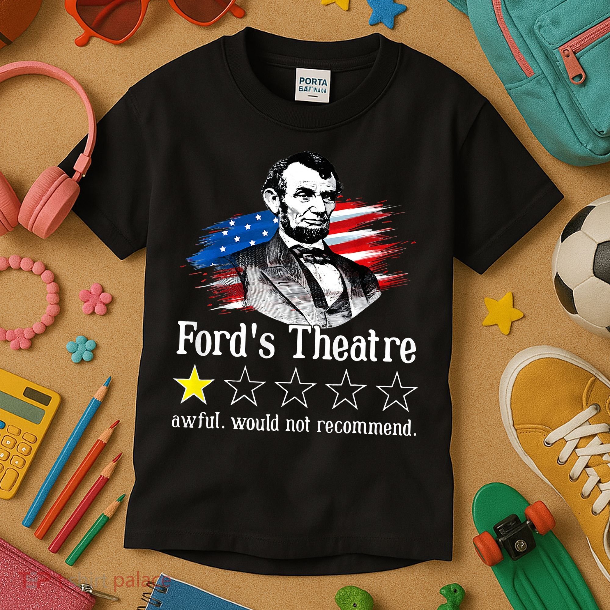 Ford's Theatre Awful Would Not Recommend Review Kids T-Shirt