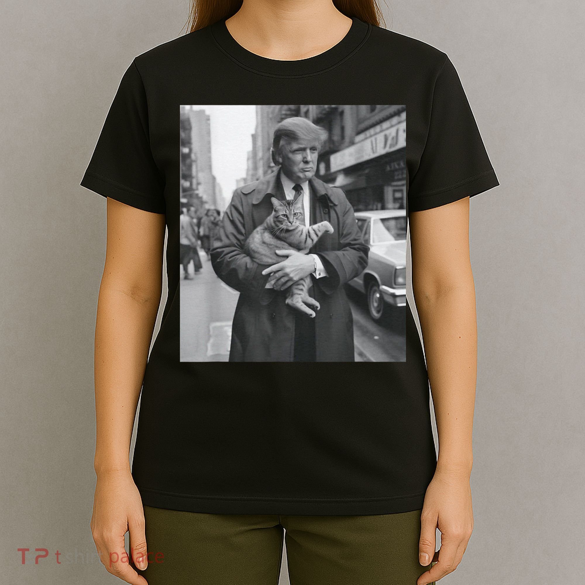 Funny Trump And Cat Funny Political T-Shirt