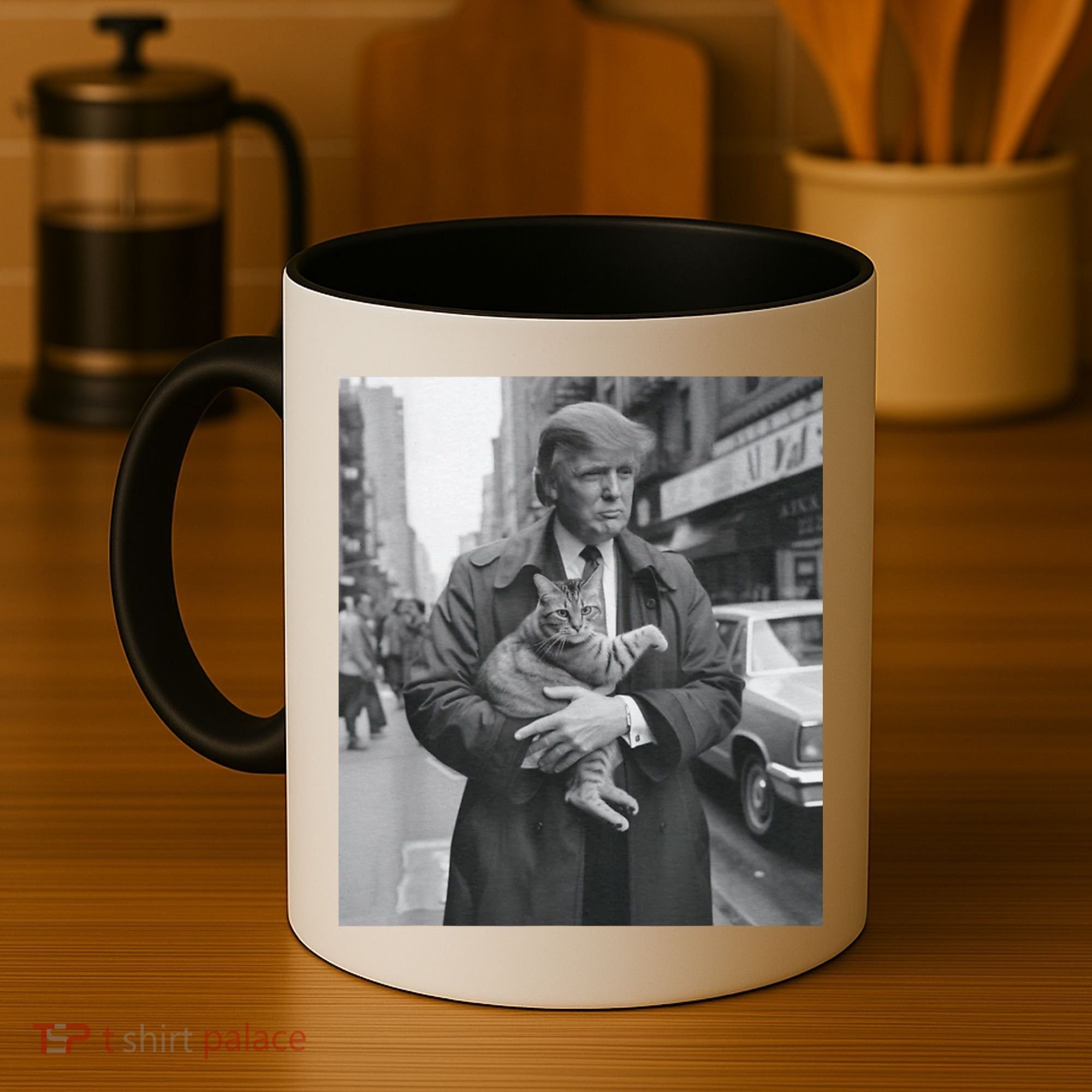 Funny Trump And Cat Funny Political Coffee Mug