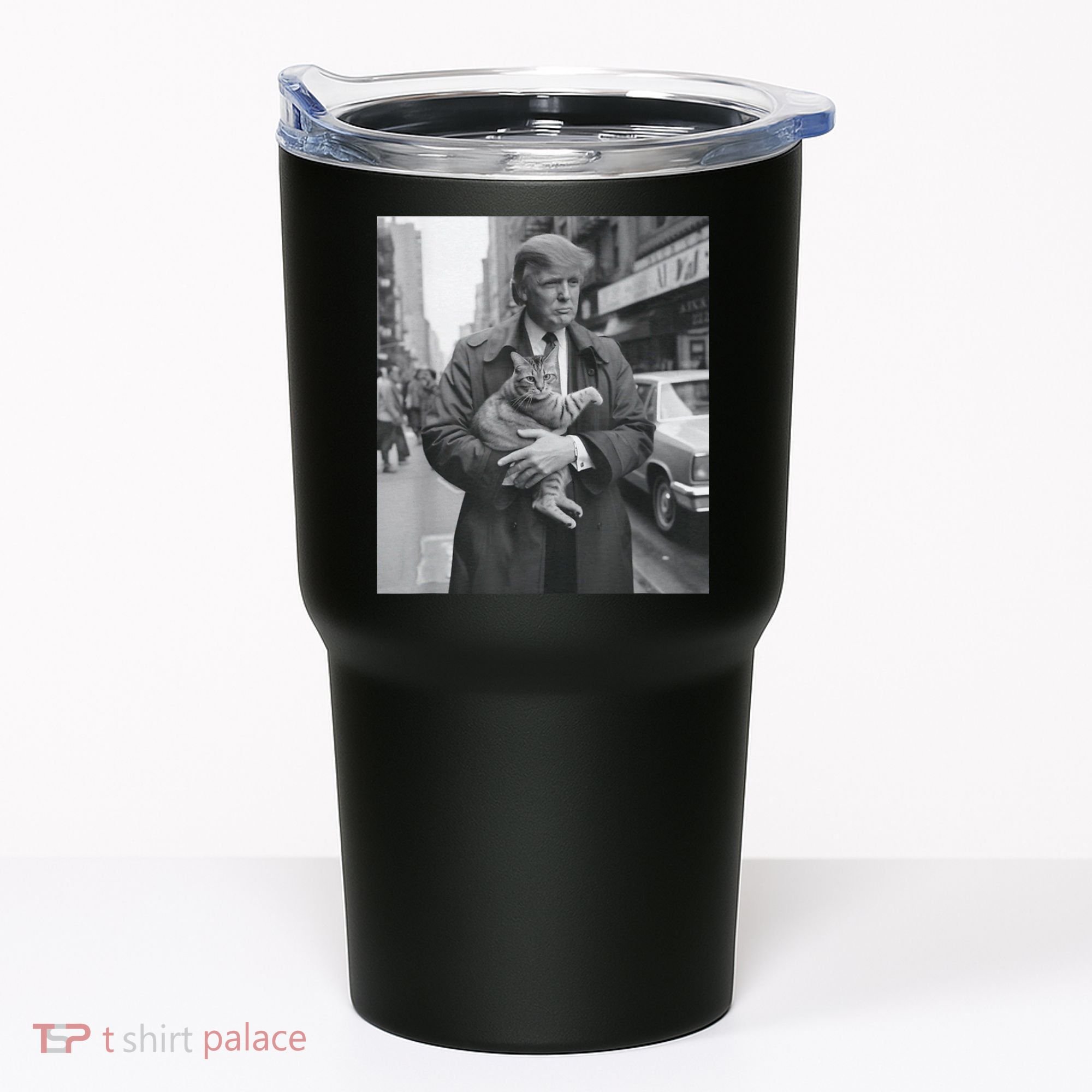 Funny Trump And Cat Funny Political Tumbler