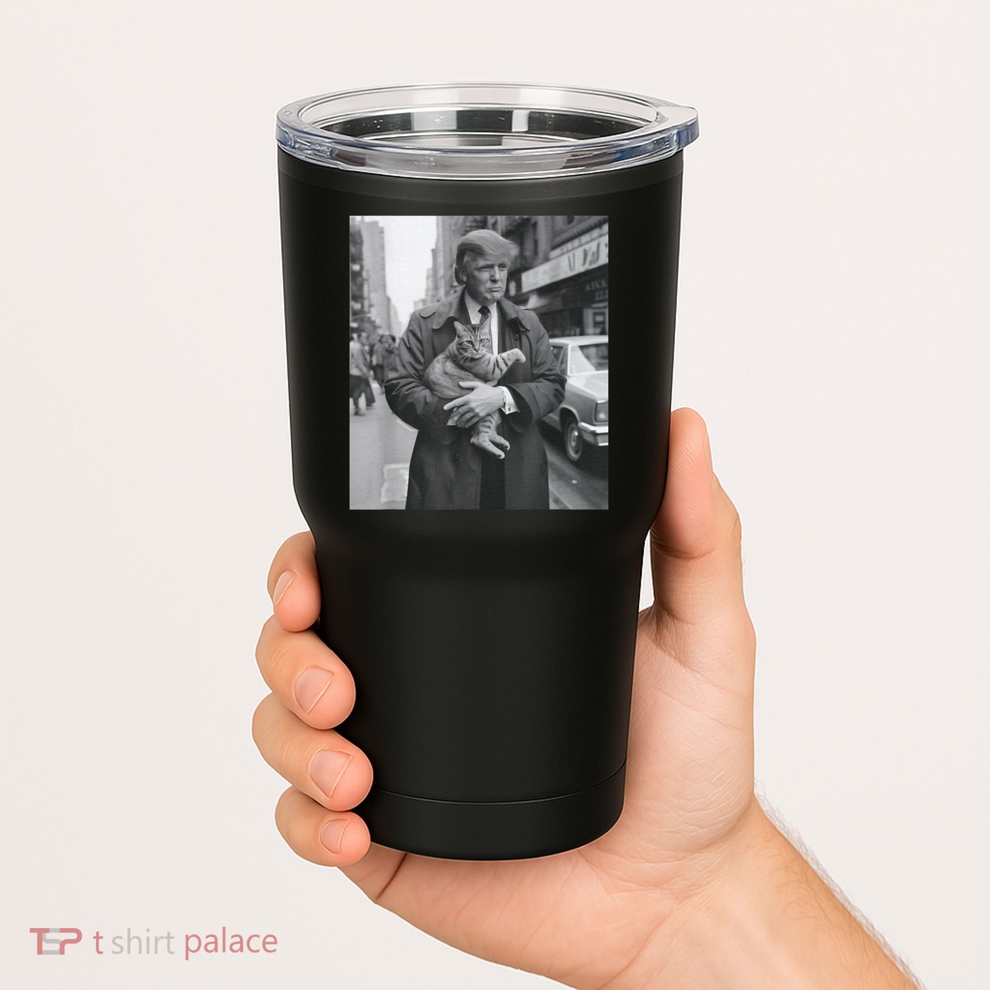 Funny Trump And Cat Funny Political Tumbler