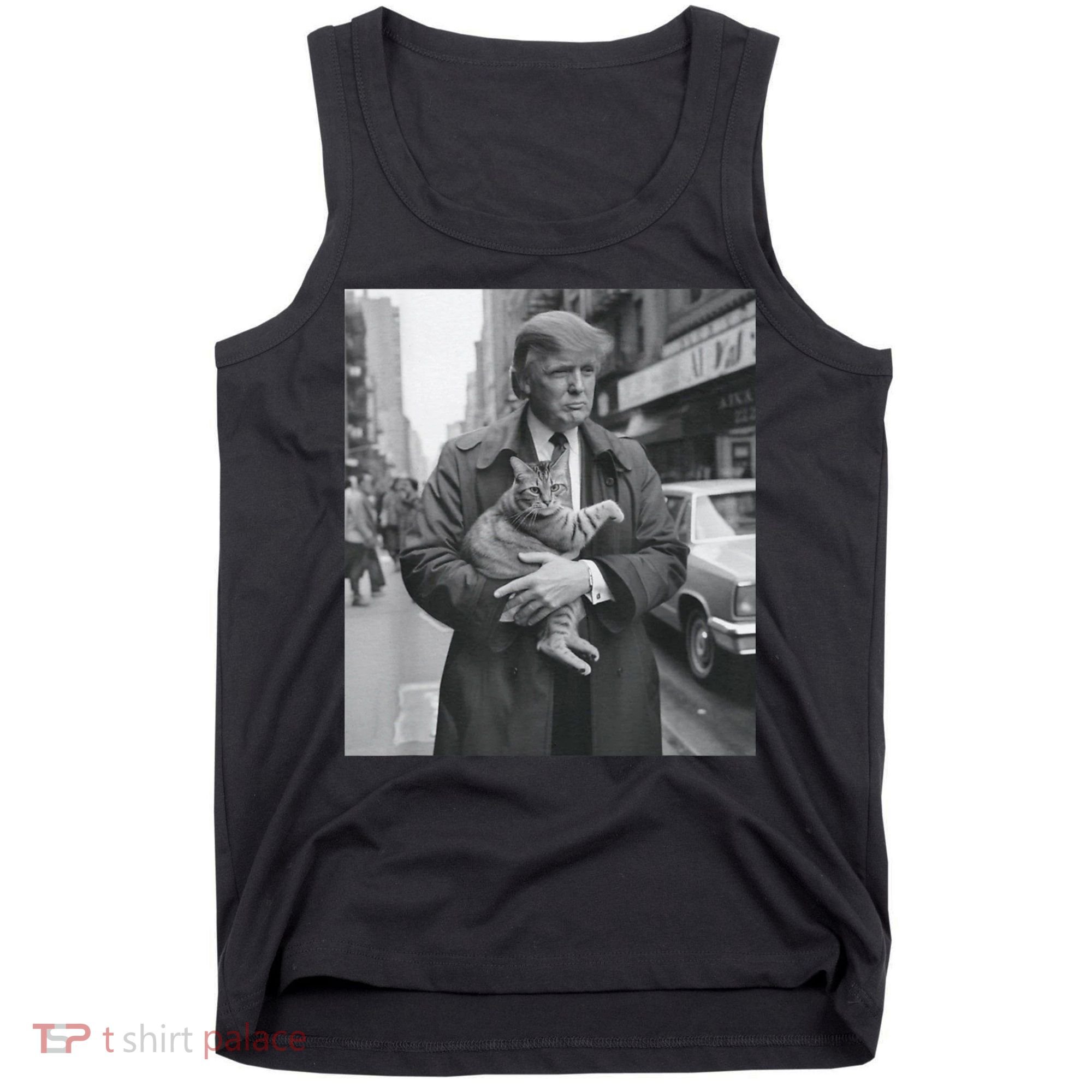 Funny Trump And Cat Funny Political Tank Top