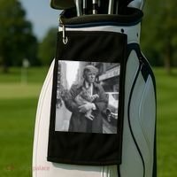 Funny Trump And Cat Funny Political Golf Towel thumb 2
