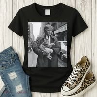 Funny Trump And Cat Funny Political Women's T-Shirt thumb 3