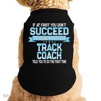 Fun Track And Field Coach Gift Funny Track Saying Doggie Tank thumb 0