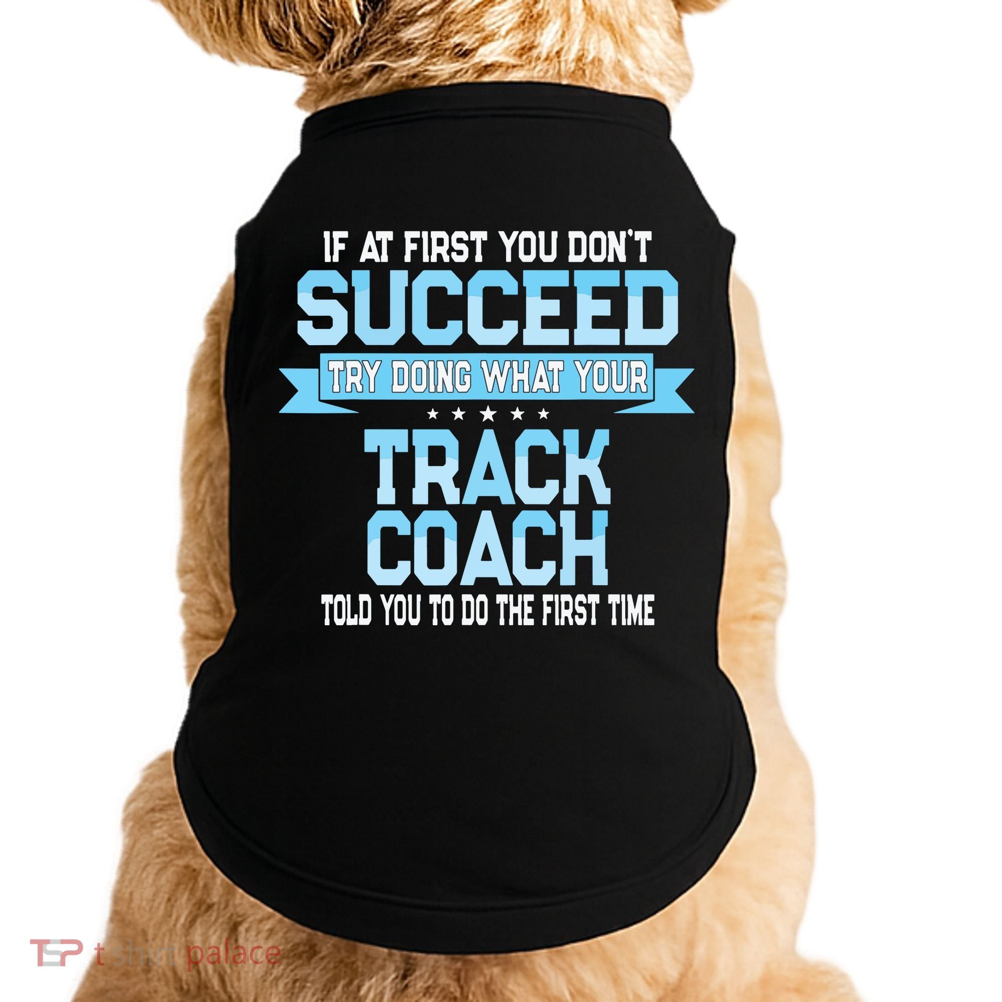 Fun Track And Field Coach Gift Funny Track Saying Doggie Tank