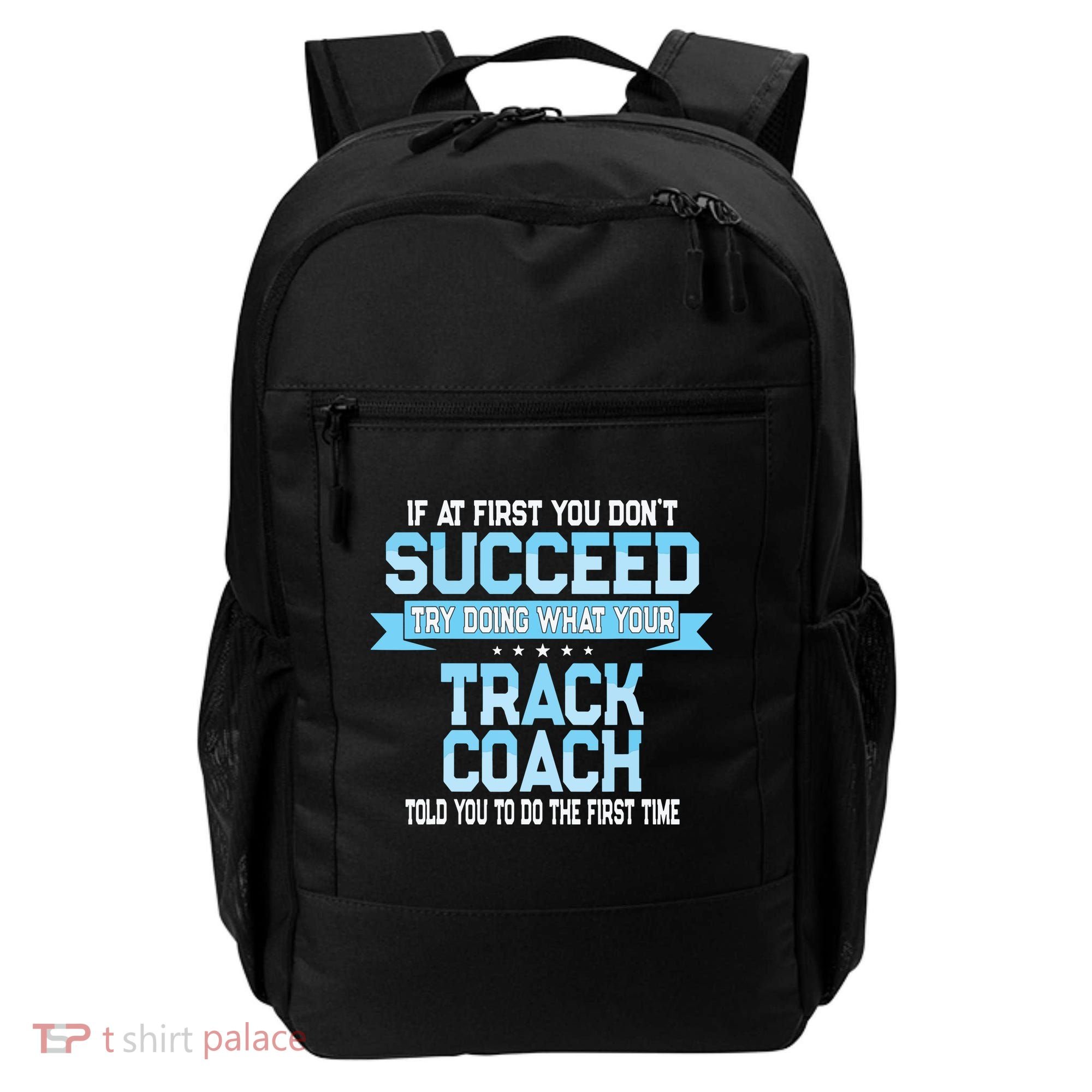 Fun Track And Field Coach Gift Funny Track Saying Backpack