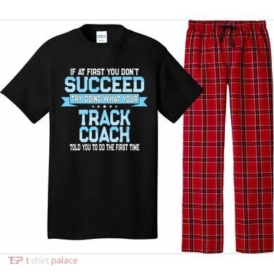 Fun Track And Field Coach Gift Funny Track Saying Pajama Set