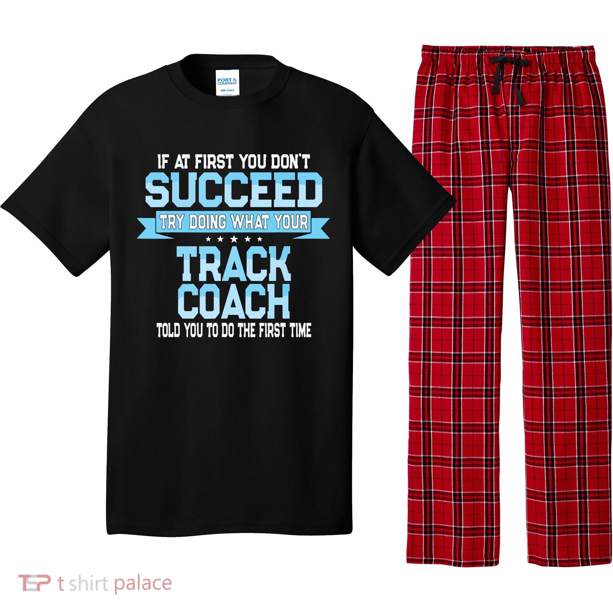 Fun Track And Field Coach Gift Funny Track Saying Pajama Set