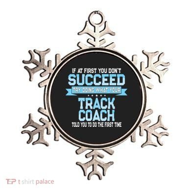 Fun Track And Field Coach Gift Funny Track Saying Ornament