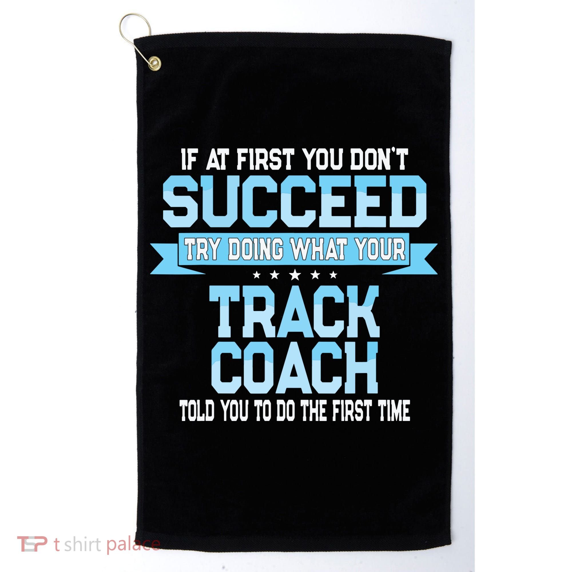 Fun Track And Field Coach Gift Funny Track Saying Golf Towel
