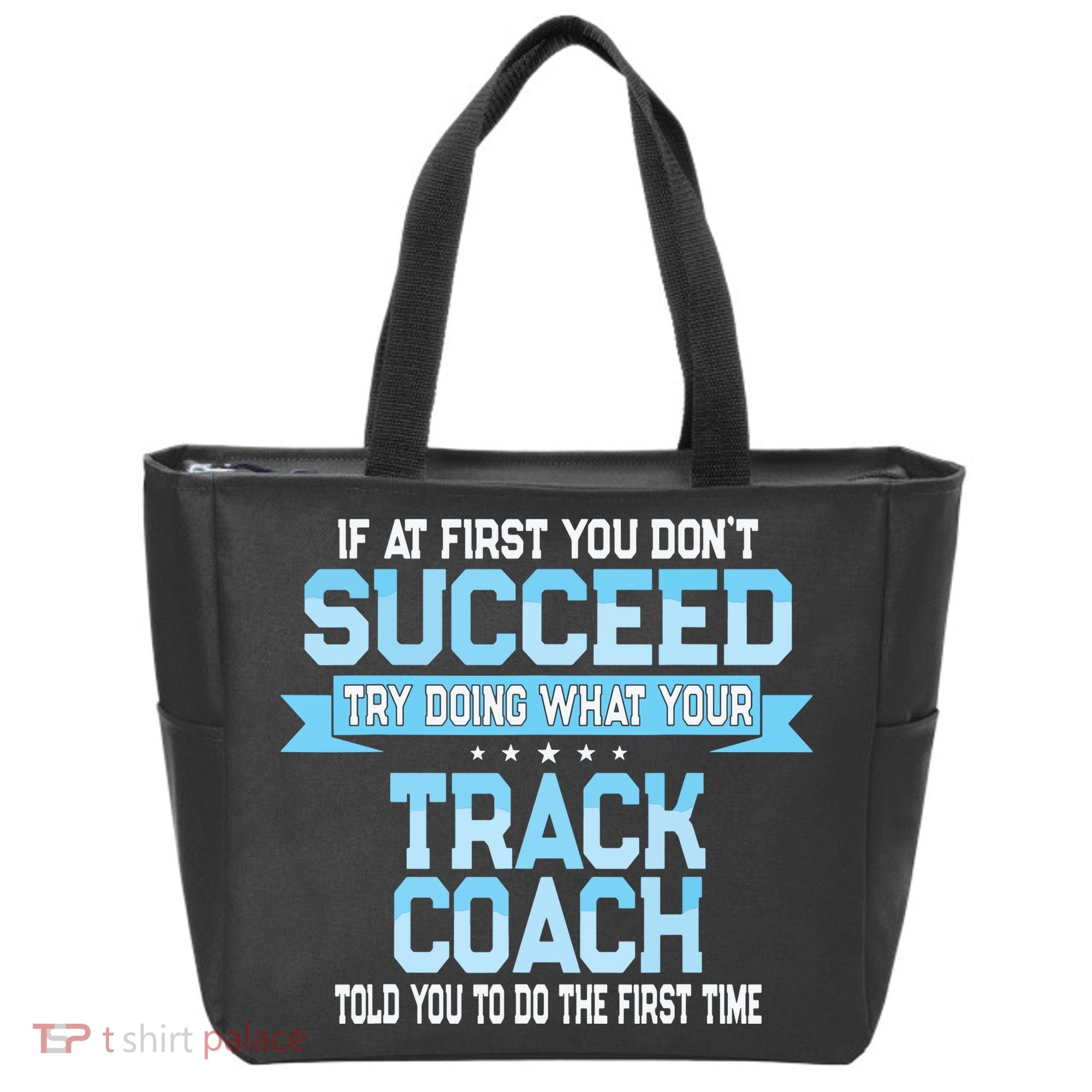 Fun Track And Field Coach Gift Funny Track Saying Tote Bag