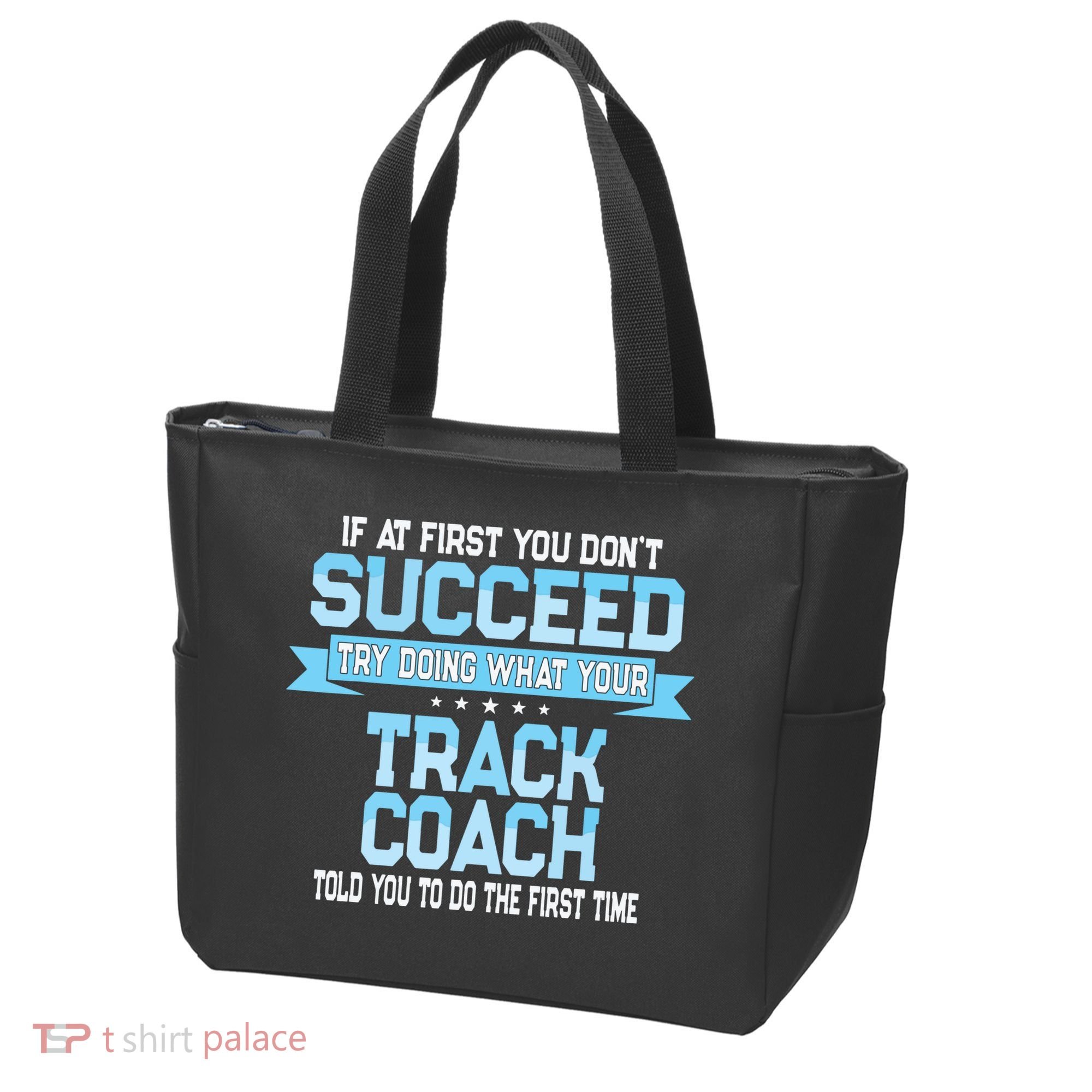 Fun Track And Field Coach Gift Funny Track Saying Tote Bag
