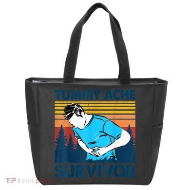 Funny Tummy Ache Survivor ShirtTummy Ache Survivor Design Tote Bag