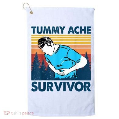 Funny Tummy Ache Survivor ShirtTummy Ache Survivor Design Golf Towel