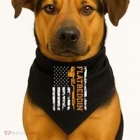 Flatbedder Truck American Flag Patriotic Flatbed Trucker USA-Made Doggie Bandana thumb 1