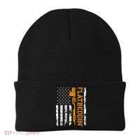 Flatbedder Truck American Flag Patriotic Flatbed Trucker Beanie thumb 0