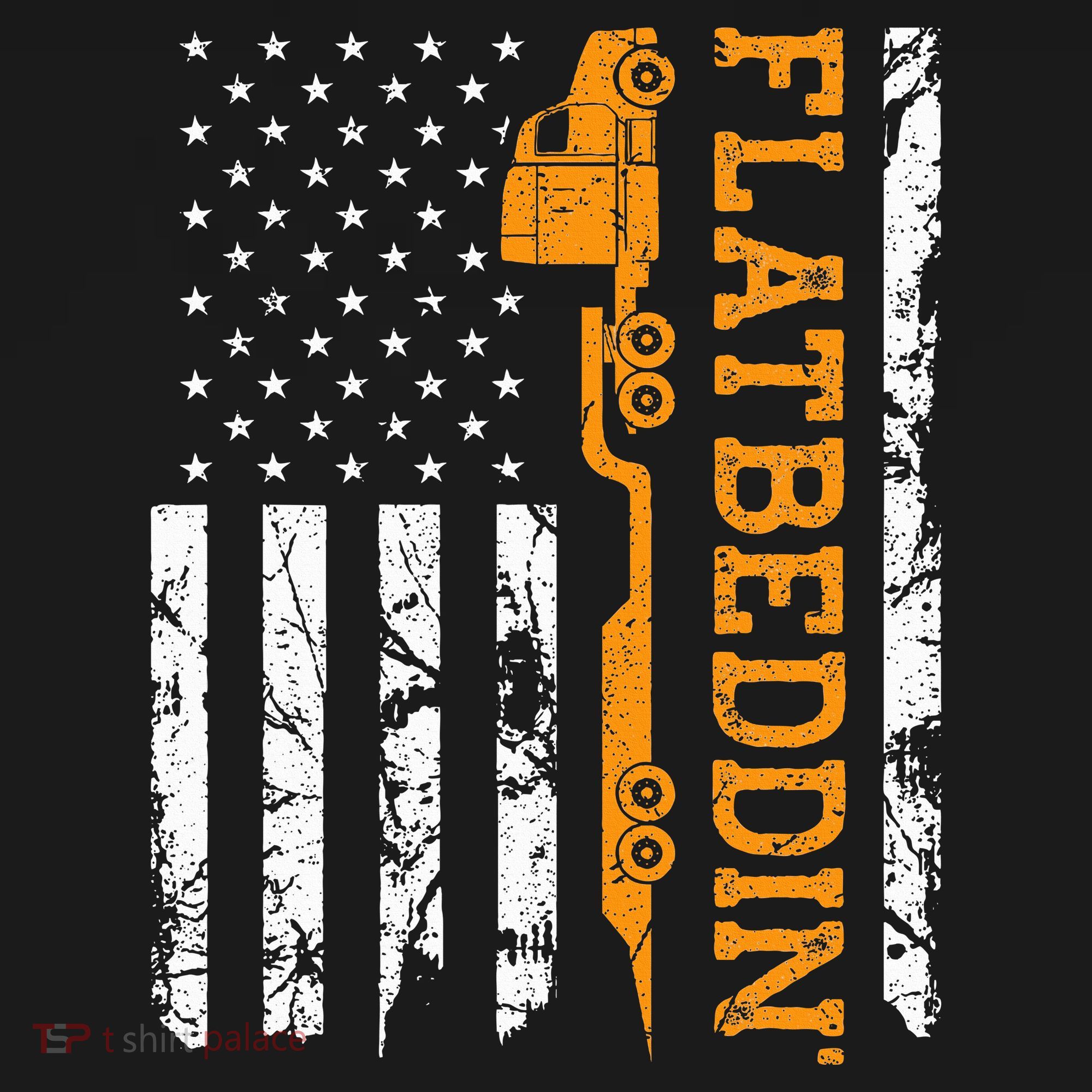 Flatbedder Truck American Flag Patriotic Flatbed Trucker Women's Tank Top