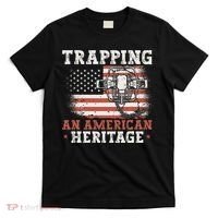 flag Trapping An American Heritage Trap Hunting T-Shirt thumb 0